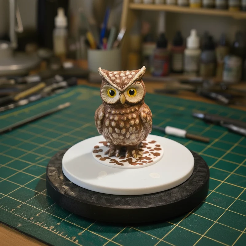 Hibou peinture