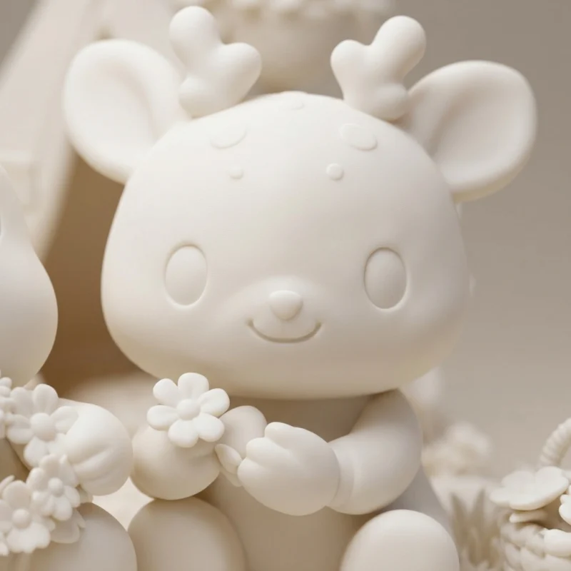 Couronne Fleurie en Forêt - Figurine Cosy