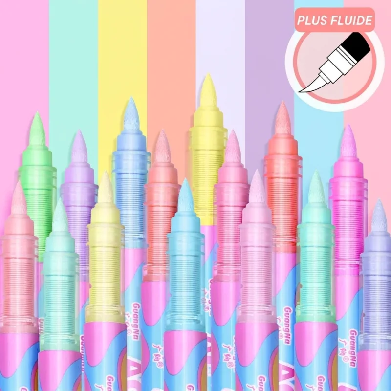 Pack de 24 feutres acryliques pastels