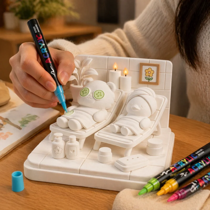 Détente au spa - Figurine Cosy