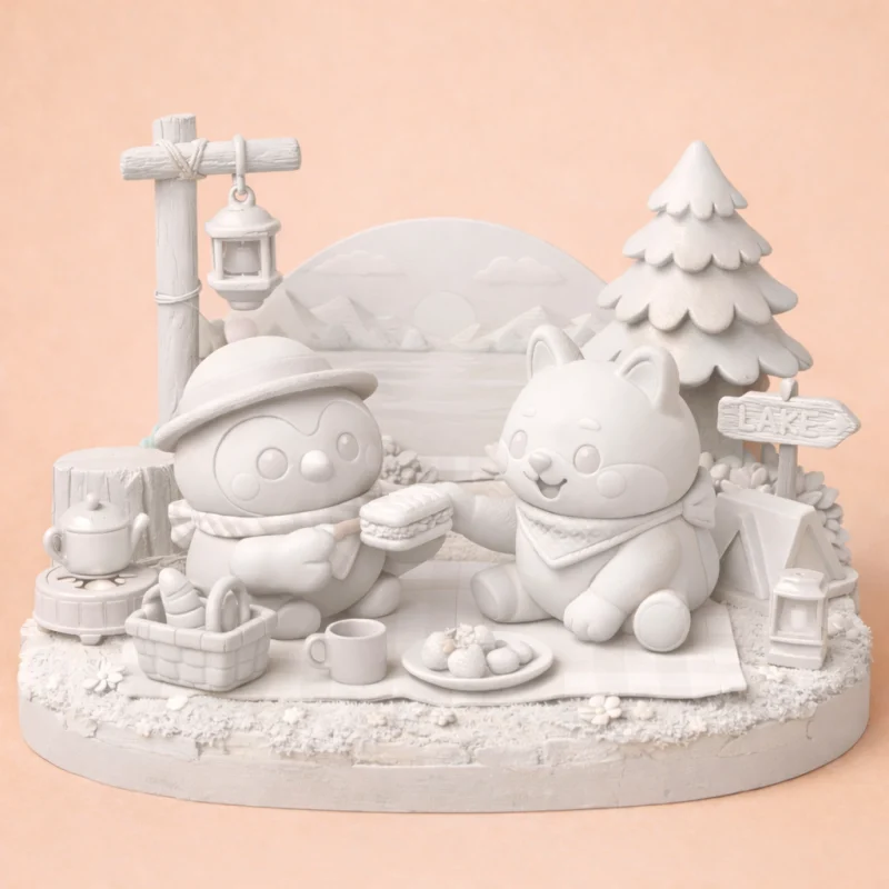 Pique-nique en pleine nature - Figurine Cosy