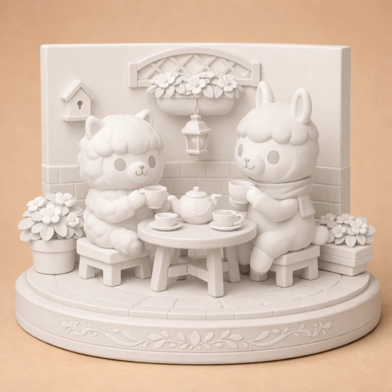 Pause Thé - Figurine Cosy