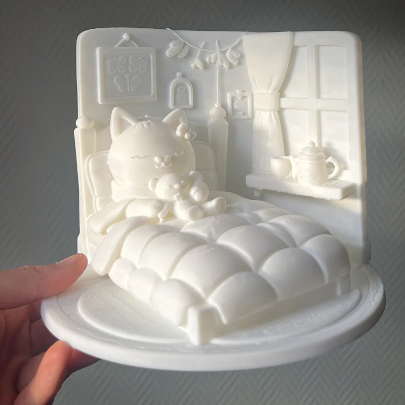 Chat sous la couette - Figurine Cosy