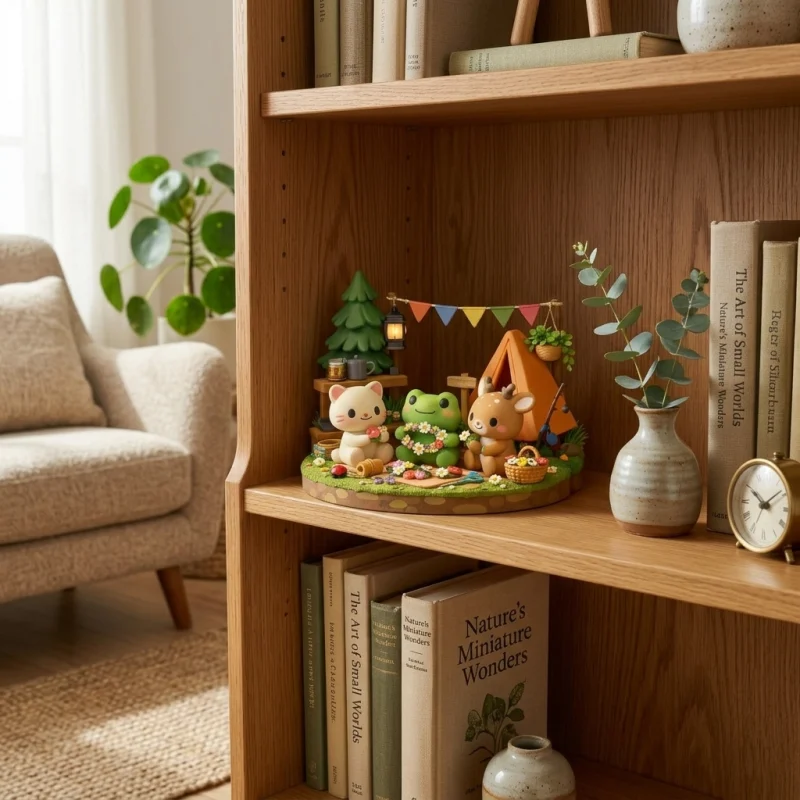 Couronne Fleurie en Forêt - Figurine Cosy