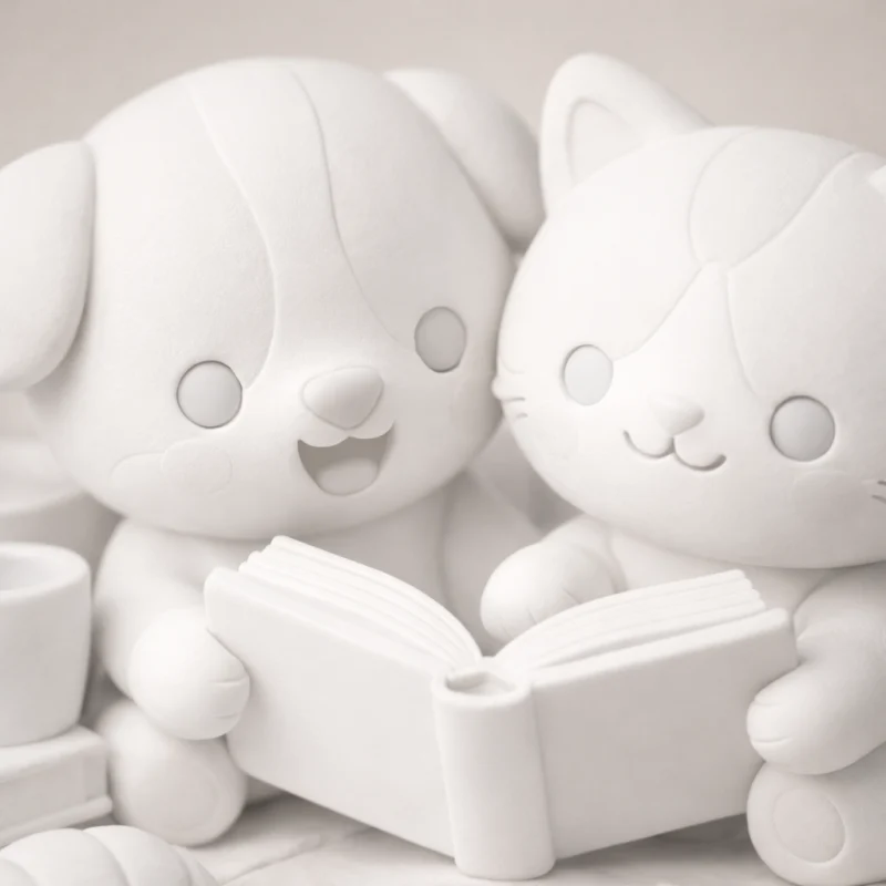 Lecture à deux - Figurine Cosy