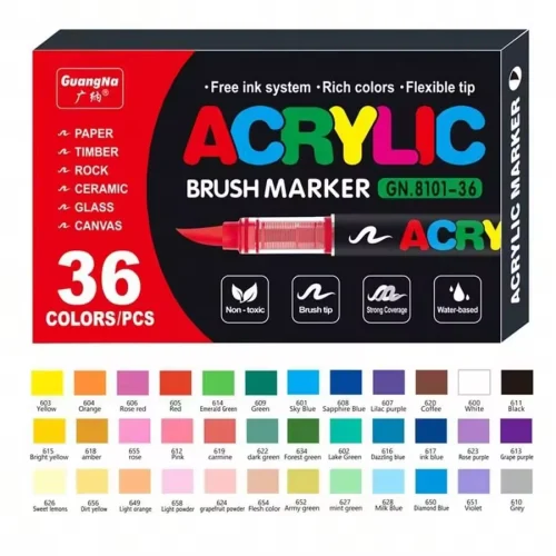 Pack de 36 feutres acryliques