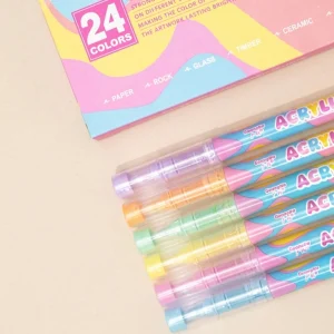 Pack de 24 feutres acryliques pastels