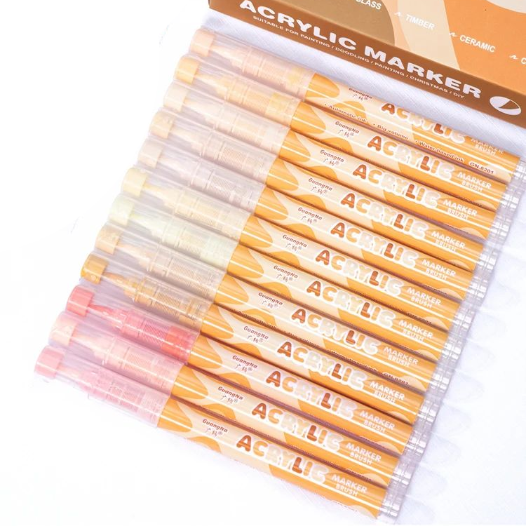 Pack de 24 feutres acryliques skin tone