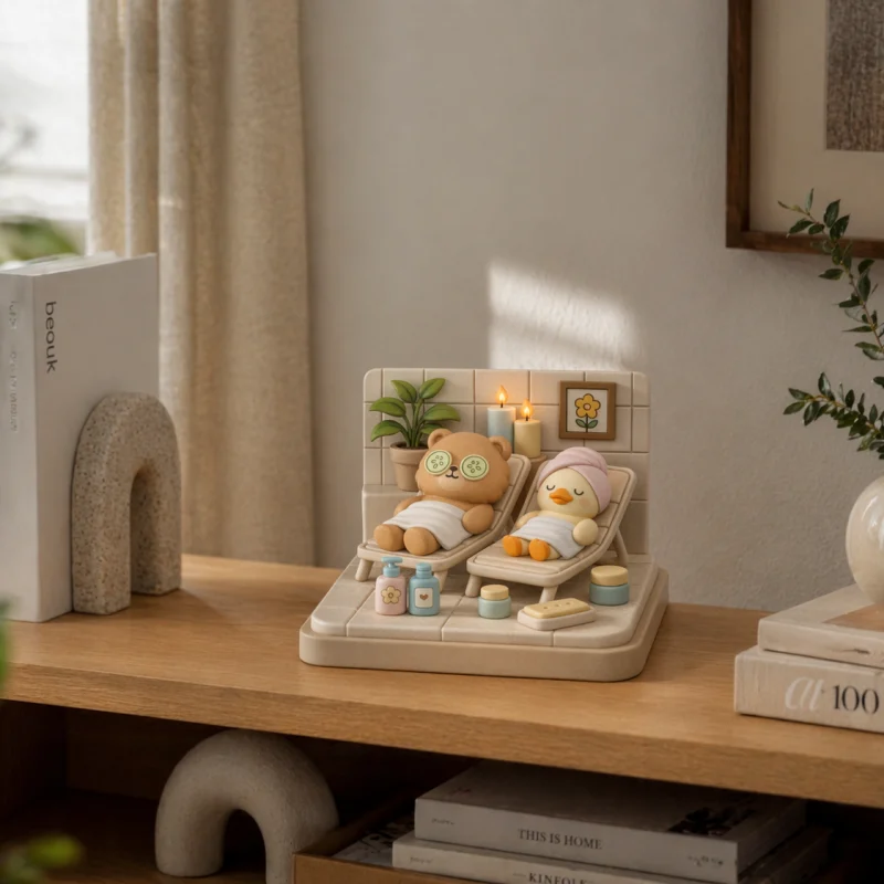 Détente au spa - Figurine Cosy