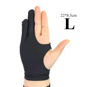 L-shaped Gants antisalissure 2 doigts pour peinture & feutres
