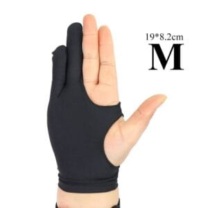 M-shaped Gants antisalissure 2 doigts pour peinture & feutres