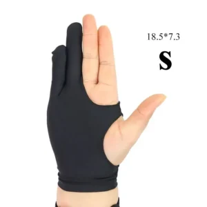 S-shaped Gants antisalissure 2 doigts pour peinture & feutres